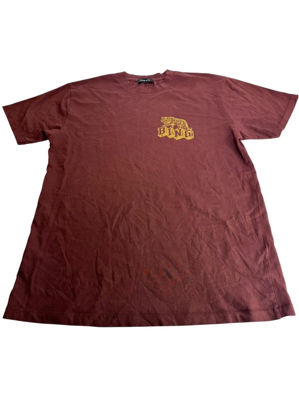 ANINE BING Tiger Walker Tee Faded Cherry